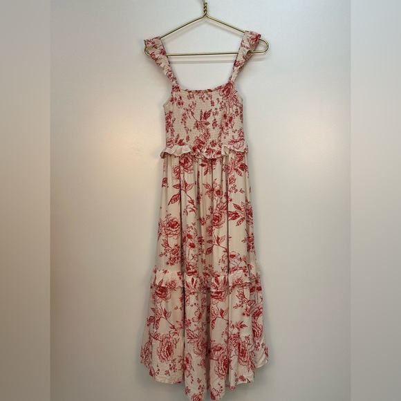 Lost & Wander Paradise Song Smocked Maxi Dress Small - Picture 7 of 9